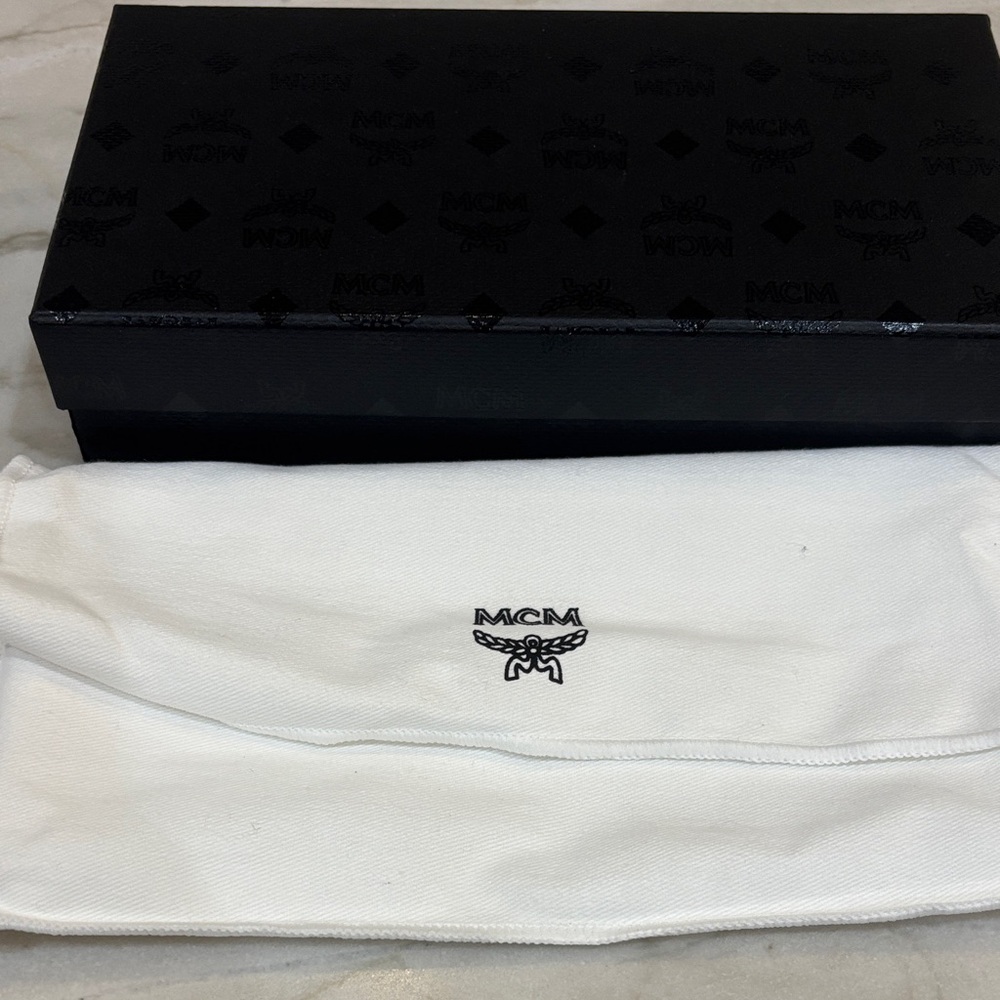 MCM Tan Visetos Zip Wallet - Picture 7 of 8